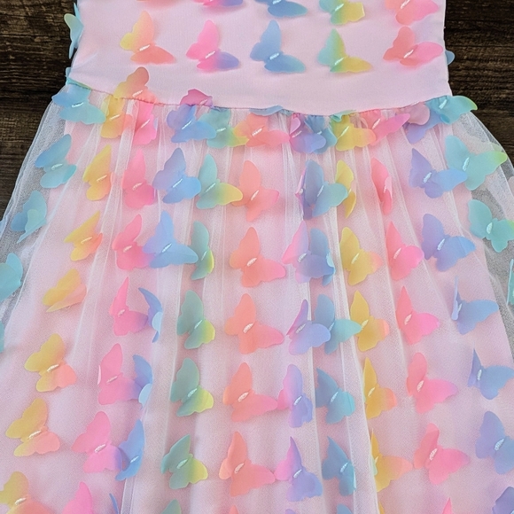 Children's Place Pink Butterfly Dress - Picture 6 of 12